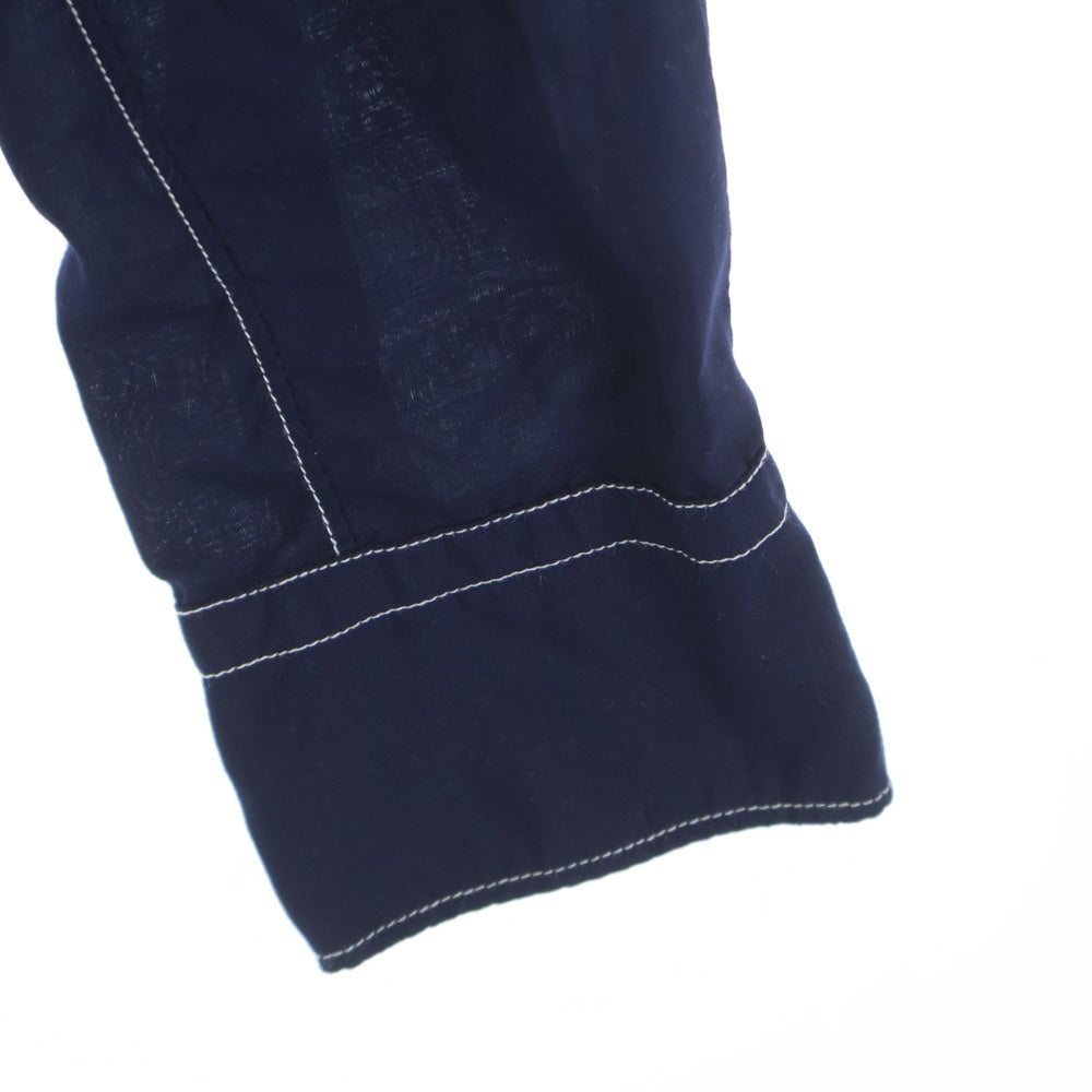 COMME des GARCONS COMME des GARCONS(コムデギャルソンコムデギャルソン) ステッチデザイン シャツカラー 長袖シャツ ネイビー RP-B012