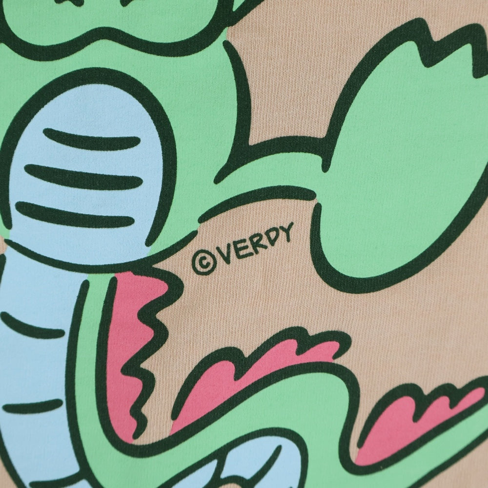 DOVER STREET MARKET(ドーバーストリートマーケット) ×VERDY 24年干支両面プリント クリーネック半袖Tシャツ カットソー ベージュ