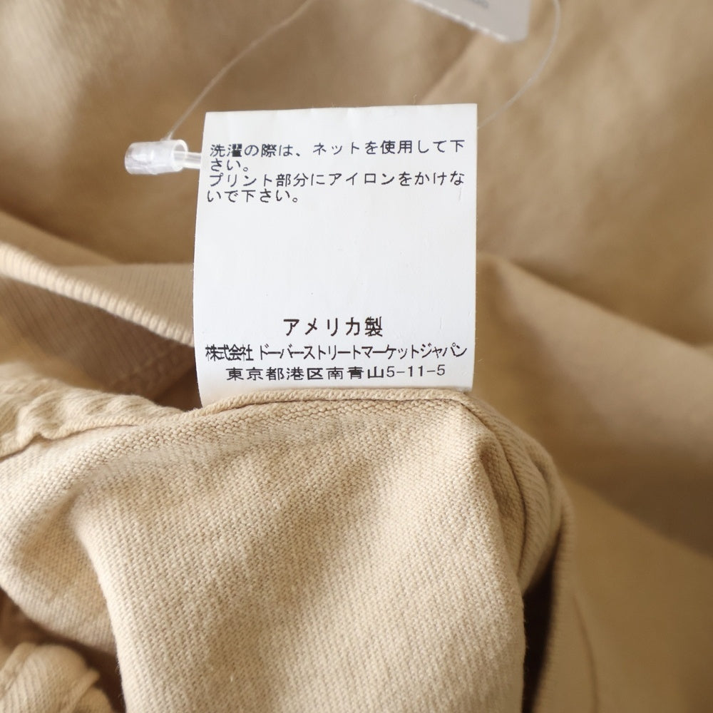 DOVER STREET MARKET(ドーバーストリートマーケット) ×VERDY 24年干支両面プリント クリーネック半袖Tシャツ カットソー ベージュ