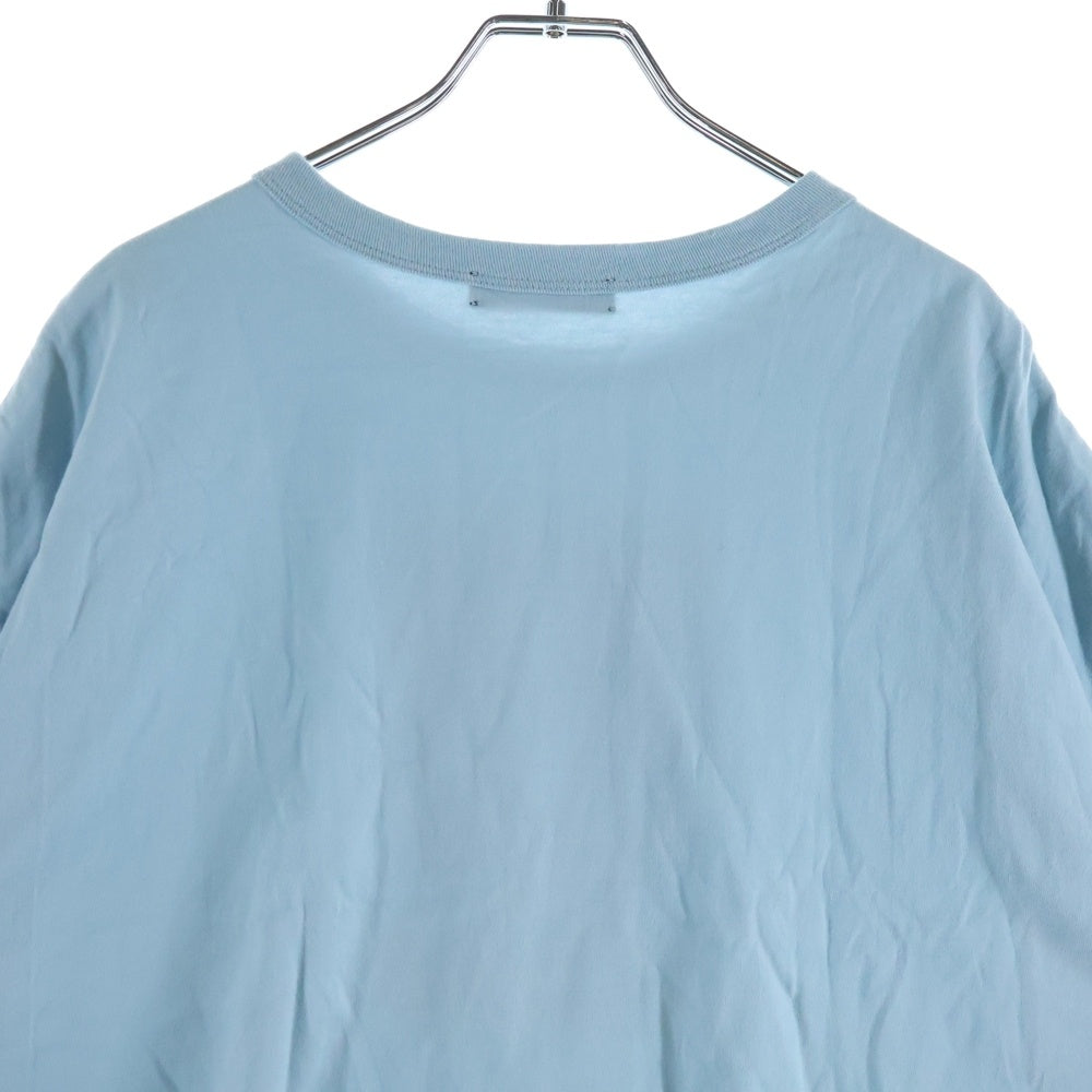 UNDERCOVER(アンダーカバー) フロントプリント ショート丈 クルーネック半袖Tシャツ カットソー ブルー UC1D8805-1