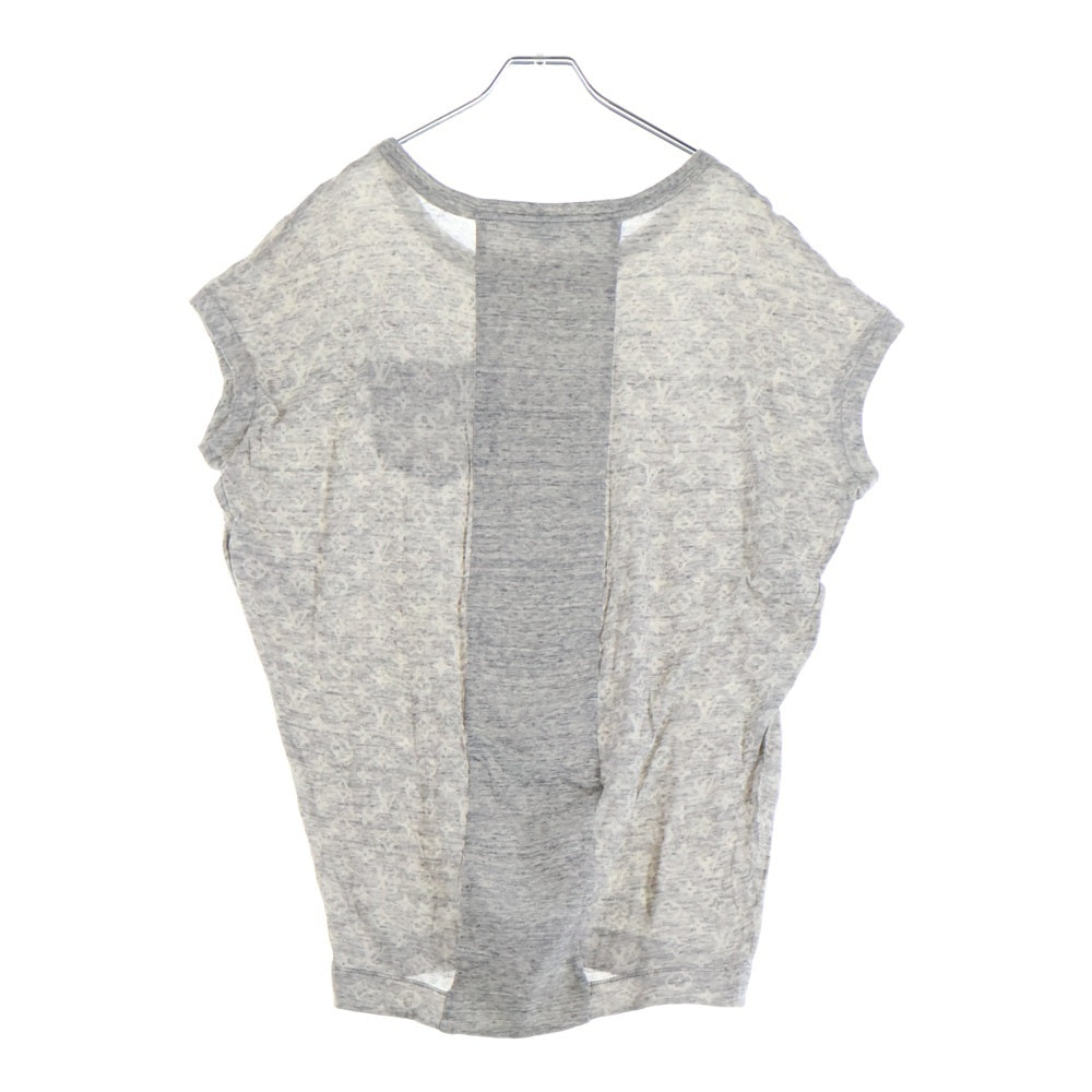 LOUIS VUITTON(ルイヴィトン) 13SS モノグラム 胸ポケット クルーネック半袖Tシャツ カットソー グレー RW131WF3TS20JFZ