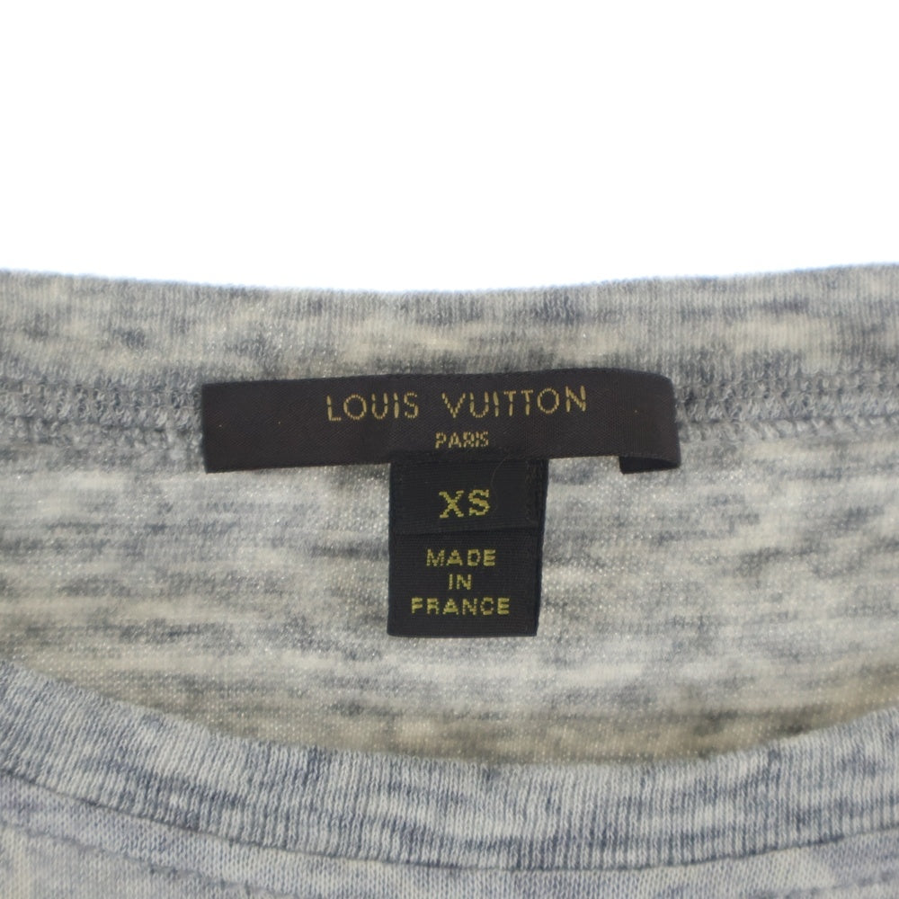 LOUIS VUITTON(ルイヴィトン) 13SS モノグラム 胸ポケット クルーネック半袖Tシャツ カットソー グレー RW131WF3TS20JFZ