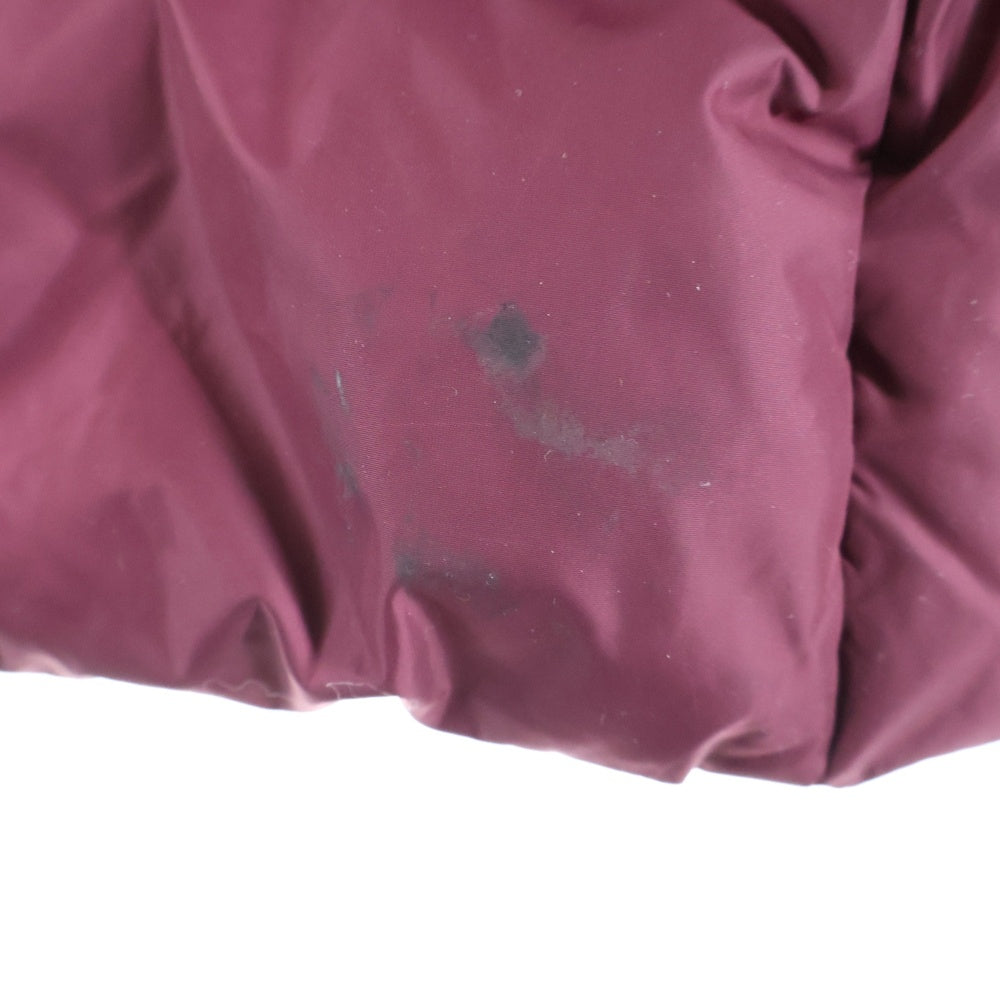 COACH(コーチ) ジップアップ ファーフーデットダウンコート レッド レディース