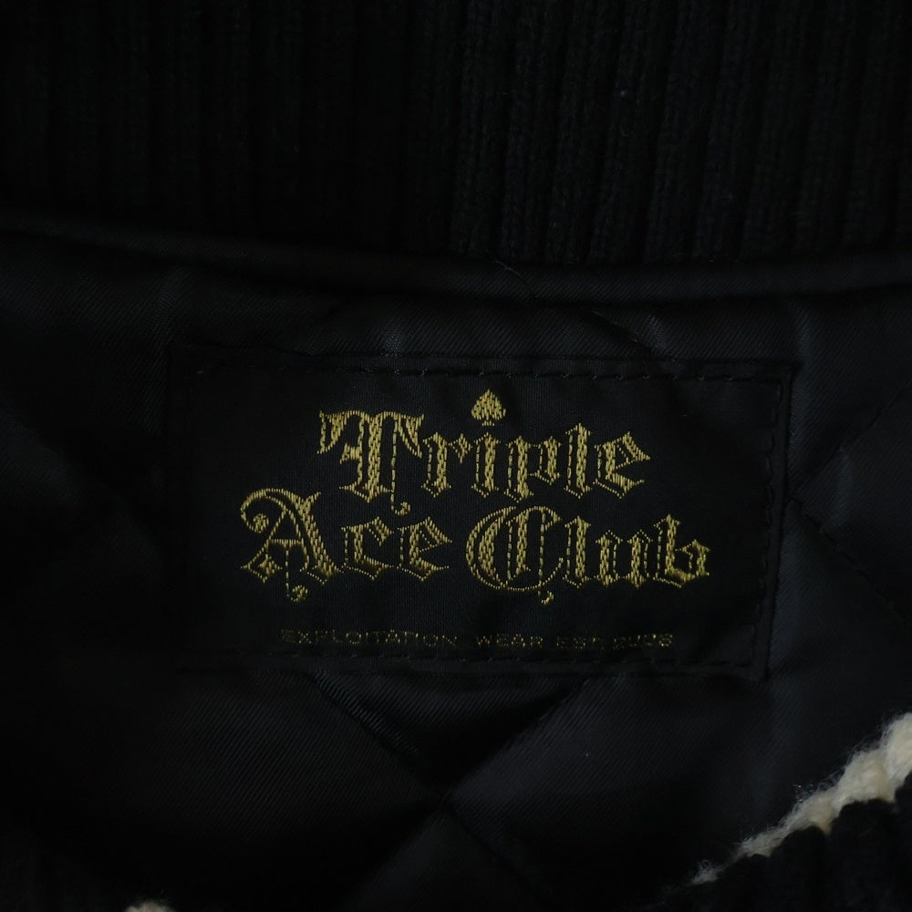 TRIPLE ACE CLUB(トリプルエースクラブ) GANGSTA LEATHER FARAOH COAT ギャングスタ ファラオ カウハイド レザーコート ジャケット ブラック TA-GLFC01