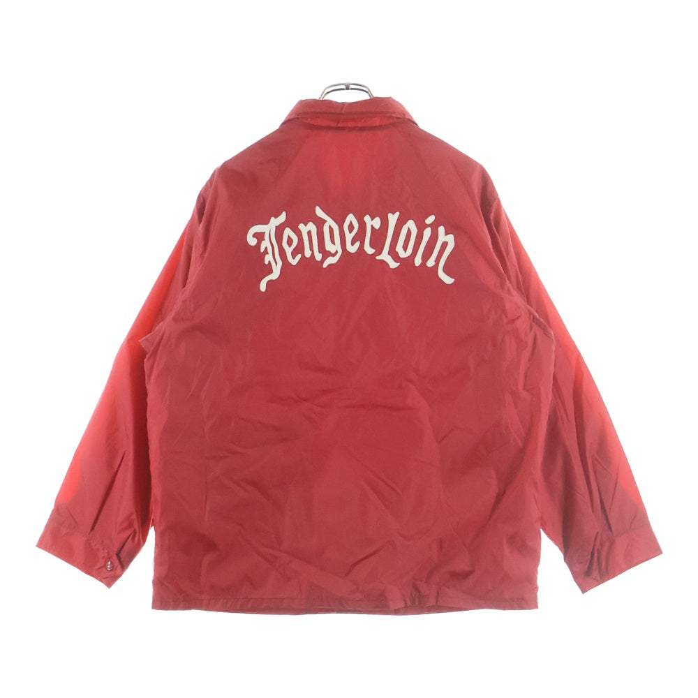 TENDERLOIN(テンダーロイン) 16AW T-NYLON COACH JKT ロゴパッチ ナイロン コーチジャケット レッド