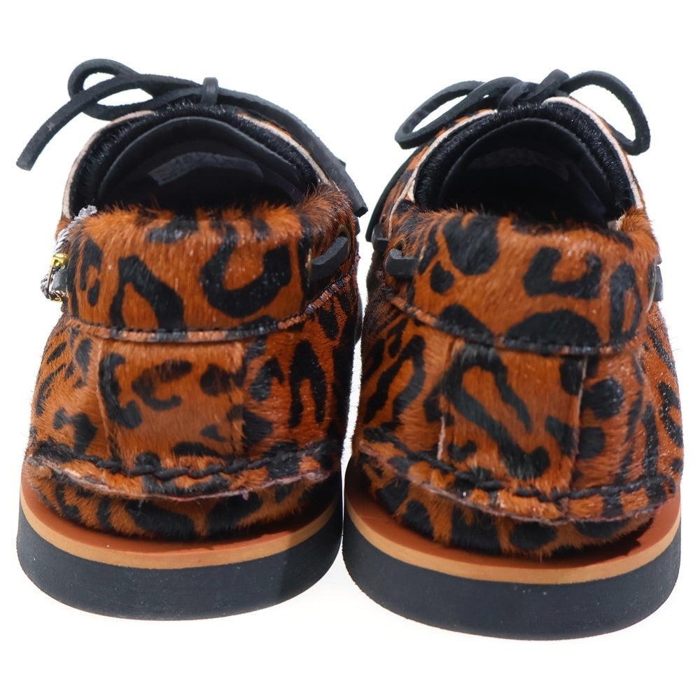 Timberland(ティンバーランド) ×WACKO MARIA Leopard Classic Boat 2 Eye ワコマリア レオパード クラシック ブーツ ローカットシューズ オレンジ US10/28cm 0A5YYB