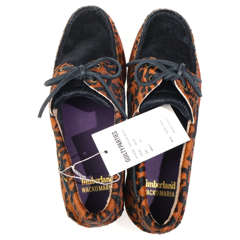 Timberland(ティンバーランド) ×WACKO MARIA Leopard Classic Boat 2 Eye ワコマリア レオパード クラシック ブーツ ローカットシューズ オレンジ US10/28cm 0A5YYB