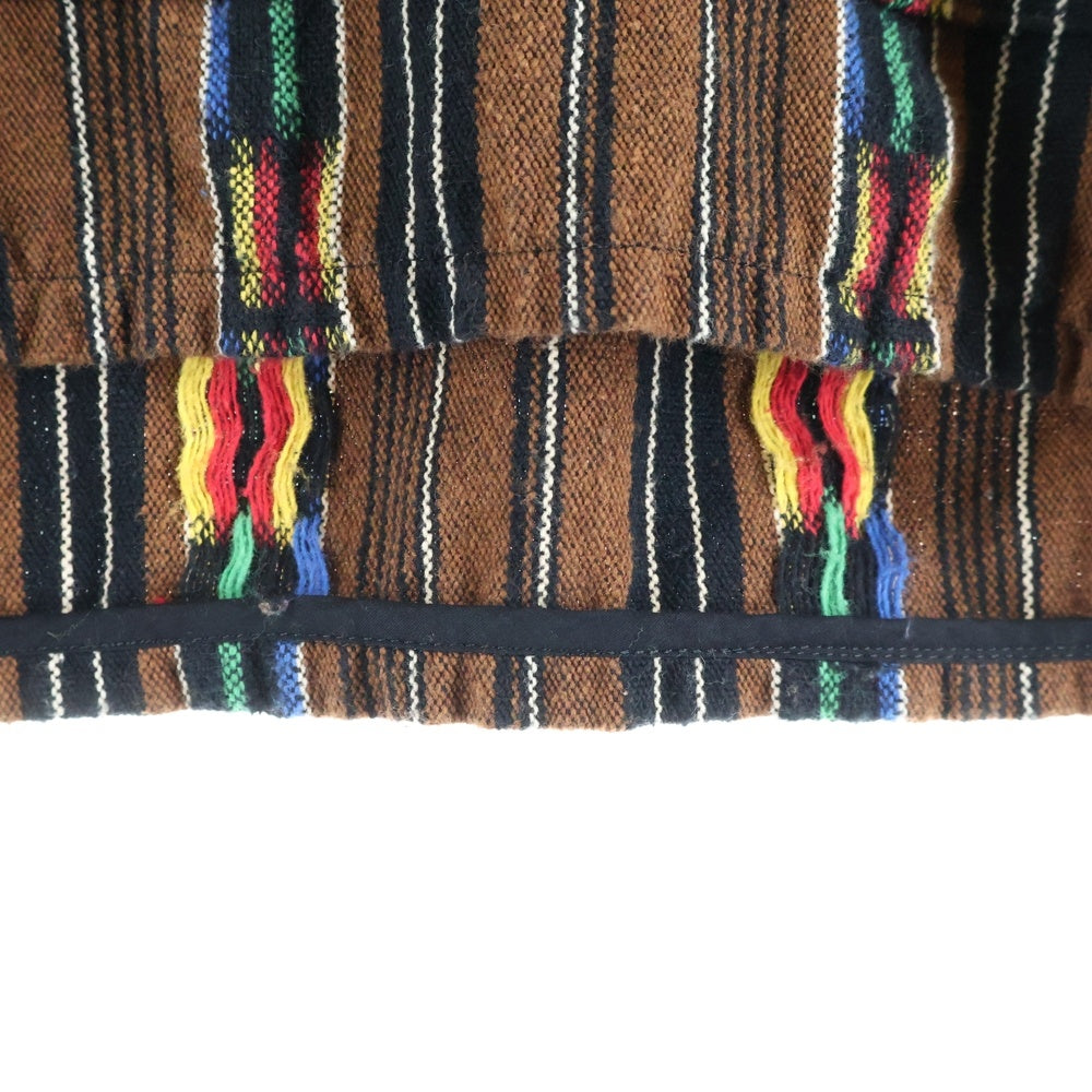 TENDERLOIN(テンダーロイン) 15SS T-GTM PARKA グアテマラ柄 プルオーバーフーディー パーカー ブラウン