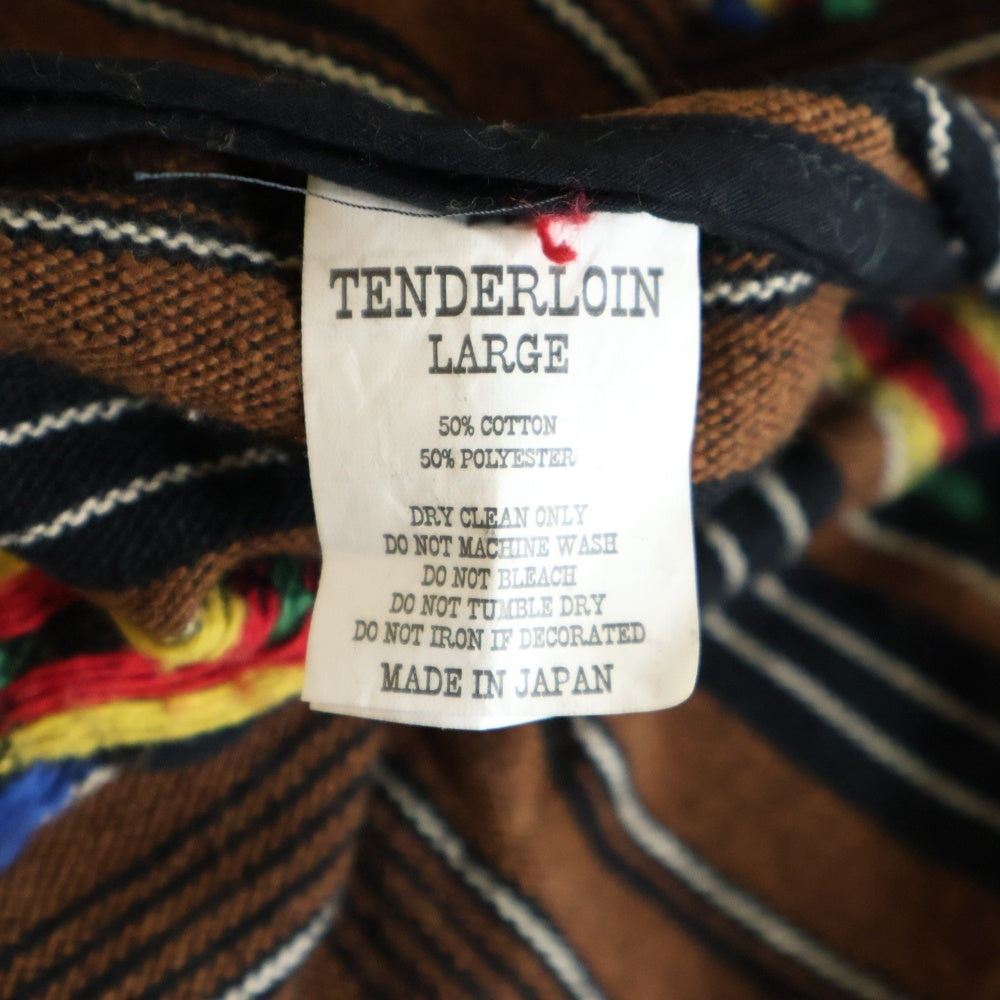 TENDERLOIN(テンダーロイン) 15SS T-GTM PARKA グアテマラ柄 プルオーバーフーディー パーカー ブラウン
