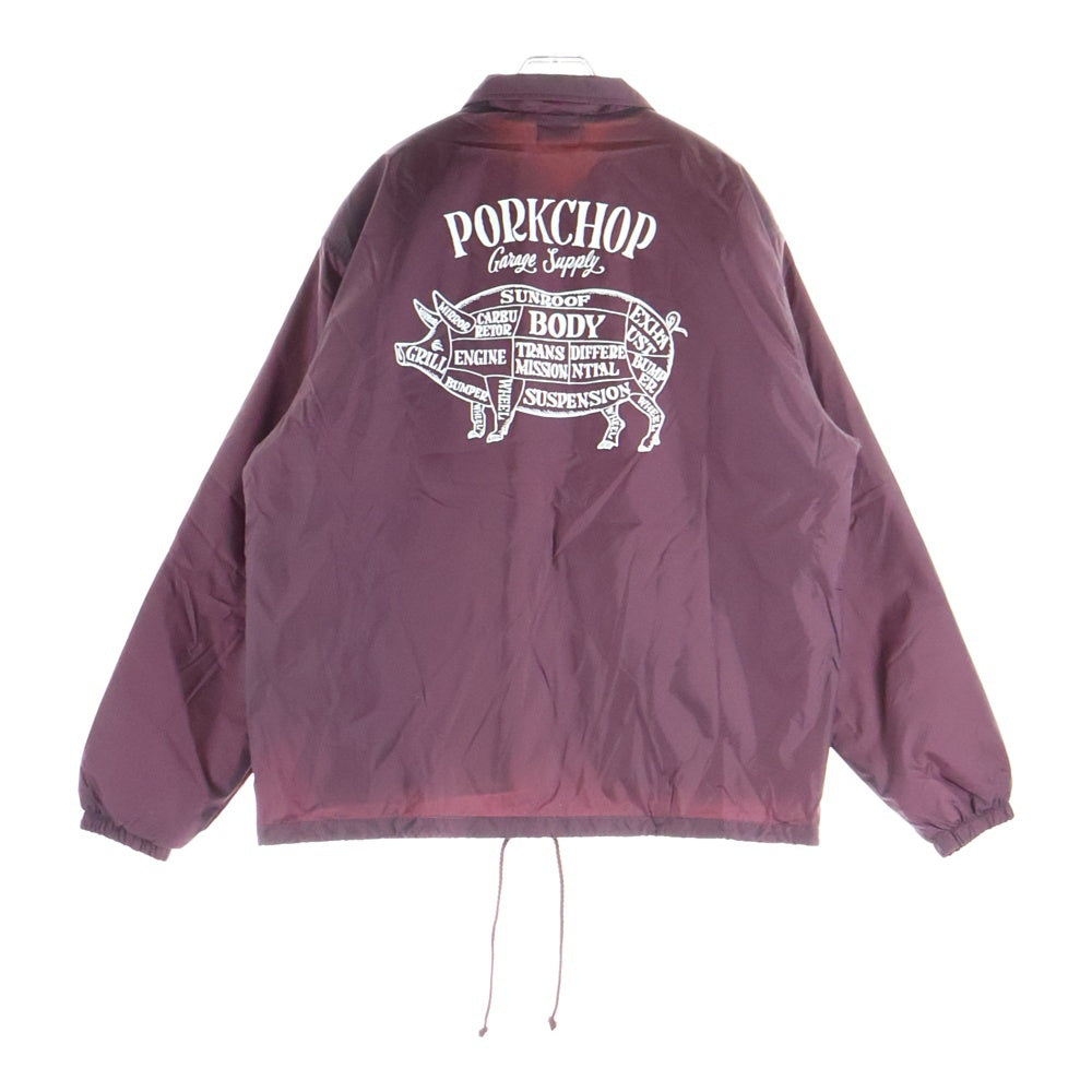 PORKCHOP(ポークチョップ) GARAGE SUPPLY ORIGINAL BOA COACH JKT ガレージサプライ オリジナル ボアライナー コーチジャケット バーガンディー