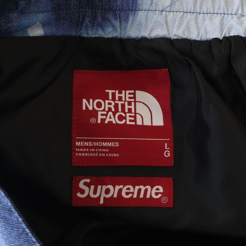 SUPREME(シュプリーム) 21AW ×THE NORTH FACE Bleached Denim Print Mountain Pants ザノースフェイス ブリーチド マウンテンプリント デニムパンツ インディゴ NP52101I