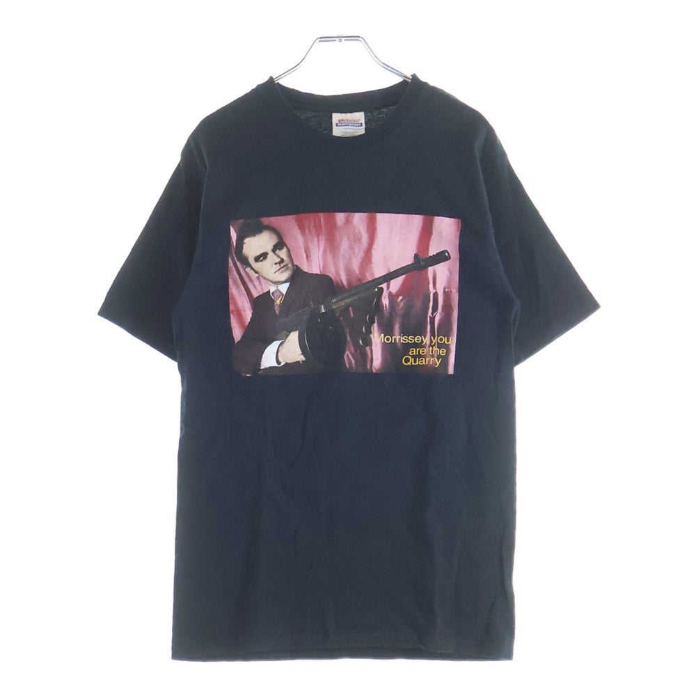 VINTAGE(ヴィンテージ) 90S VINTAGE MORRISSEY TEE ヴィンテージ モリッシー フロントプリントTシャツ HANESタグ 半袖クルーネックカットソー ブラック