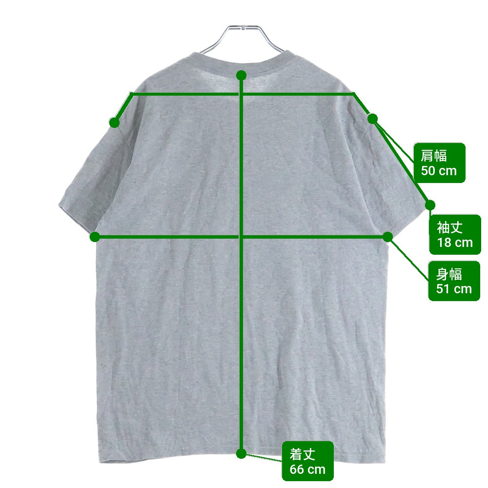 NO BRAND(ノーブランド) DJ SHADOW 2017 TOUR TEE DJシャドウ 2017ツアー フロントプリントTシャツ 半袖クルーネックカットソー グレー