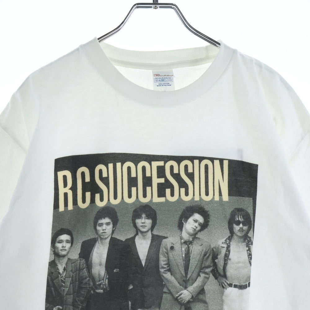 NO BRAND(ノーブランド) RC SUCCESION RHAPSODY TEE RCサクセション ラプソディ 両面プリントTシャツ 半袖クルーネックカットソー ホワイト