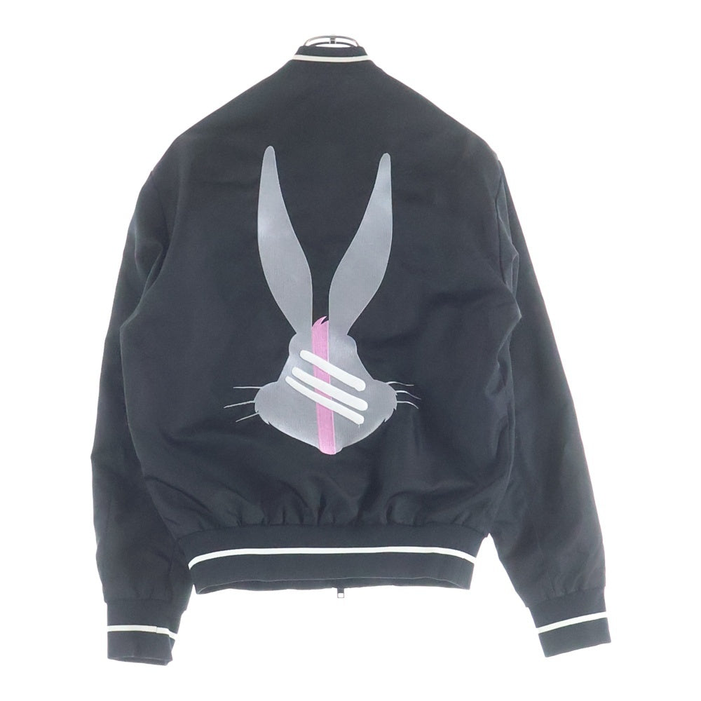 KITH(キス) xICEBERG アイスバーグ ロゴエンブロイダリー ナイロン バーシティジャケット ブルゾン ブラックKITH