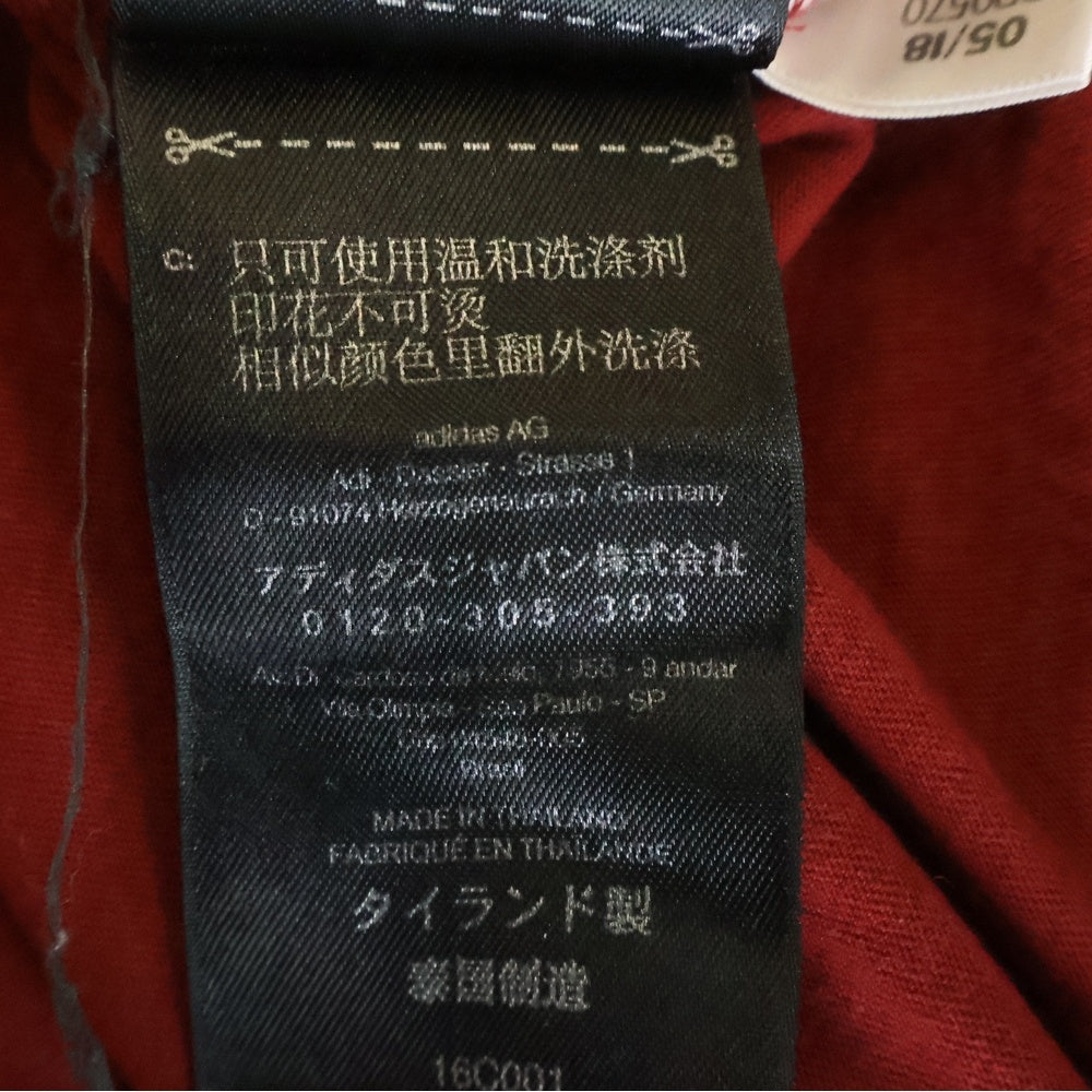 Y-3(ワイスリー) ロゴプリント ロングスリーブカットソー 長袖Tシャツ レッド DP0570 16C001