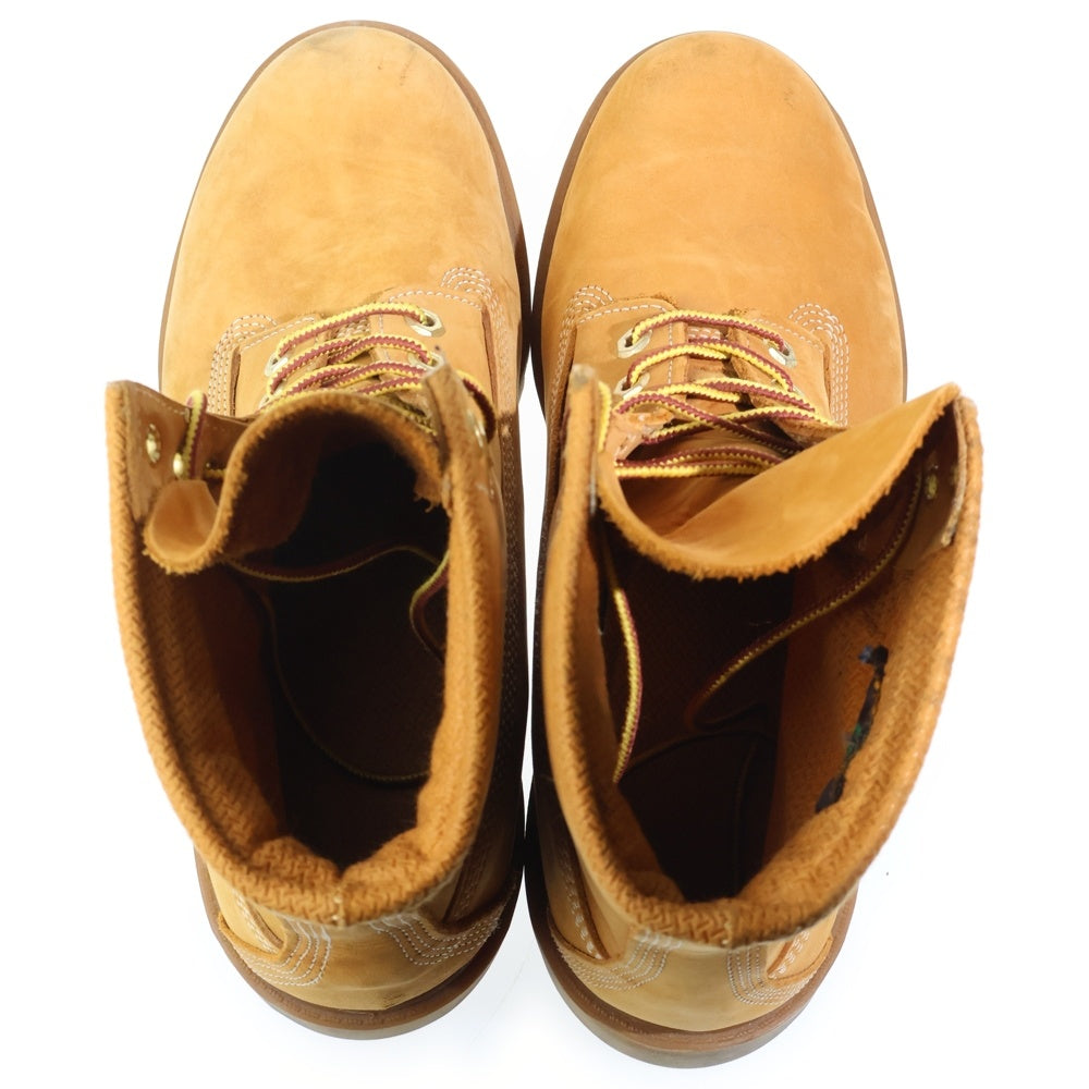 Timberland(ティンバーランド) 6INCH BASIC BOOT ベーシック ロゴデザイン ヌバック ブーツ ブラウン 10066