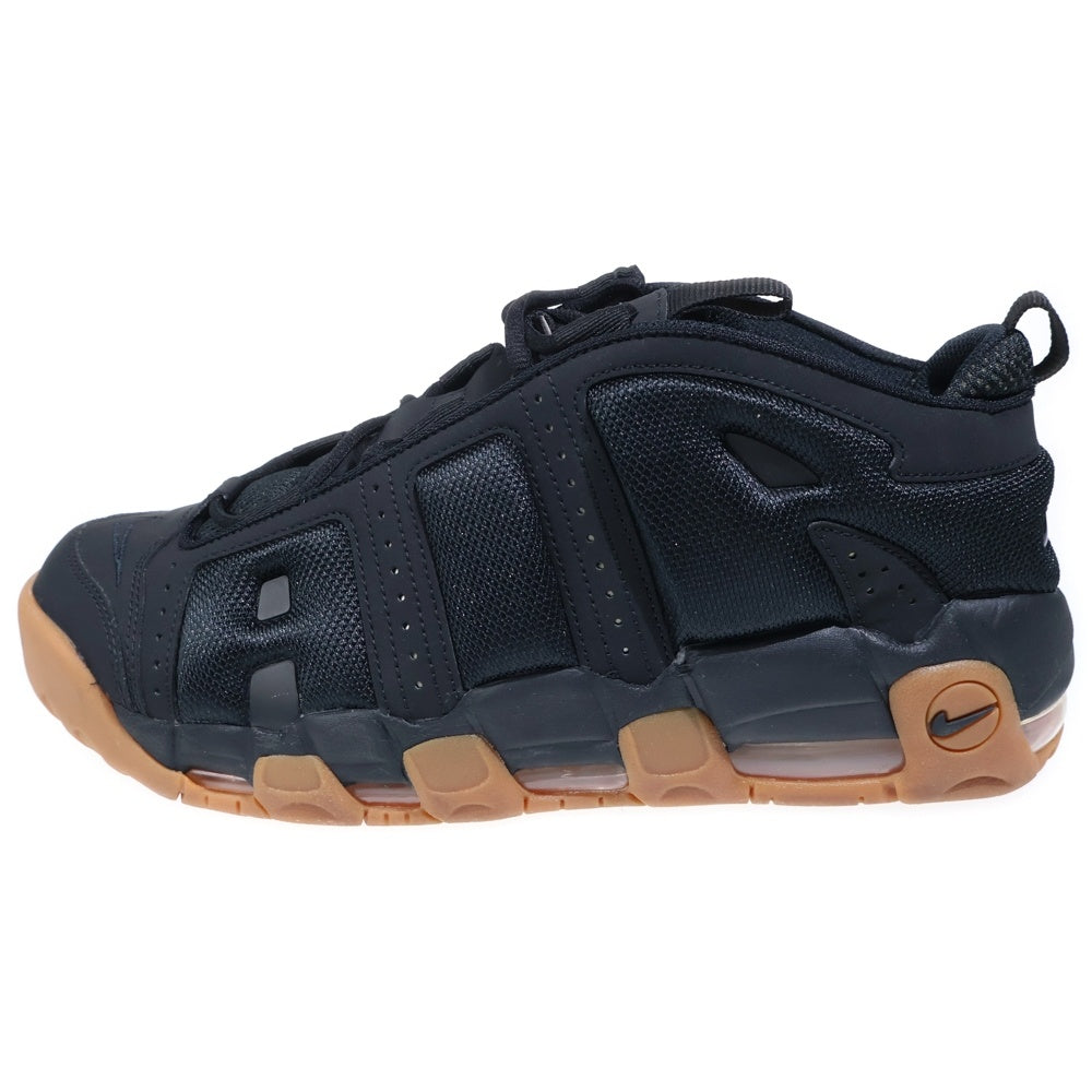 NIKE(ナイキ) AIR MORE UPTEMPO LOW BLACK GUM MEDIUM エア モア アップ テンポ ロー ブラック ガム ミディアム ミッドカットスニーカー /ブラック US12/30cm FZ3055-003