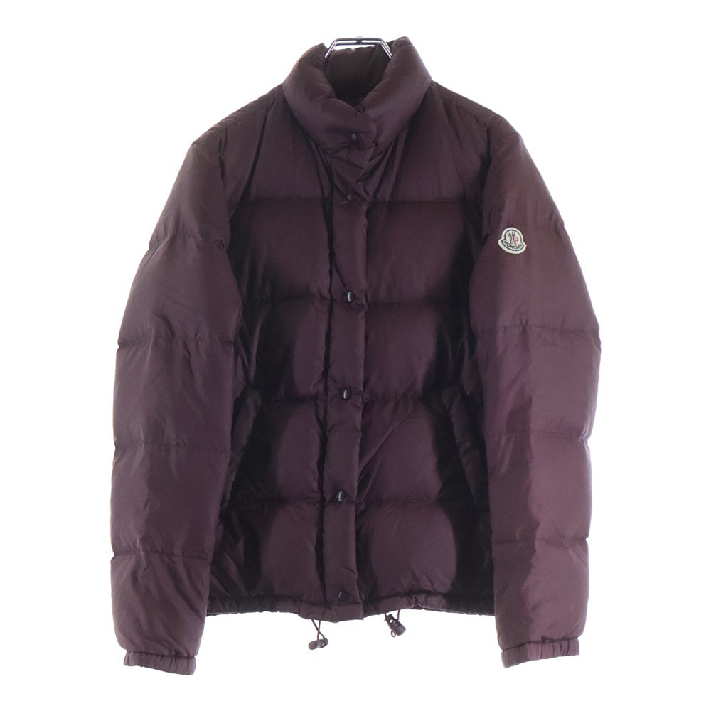 MONCLER(モンクレール) ロゴアームワッペン ダブルジップ ナイロン ダウンジャケット バーガンディ レディース 45394/50/68959