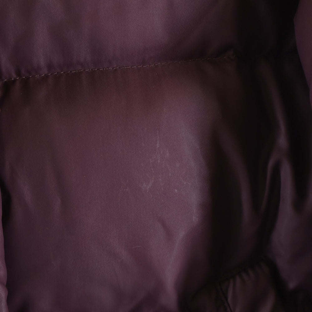 MONCLER(モンクレール) ロゴアームワッペン ダブルジップ ナイロン ダウンジャケット バーガンディ レディース 45394/50/68959