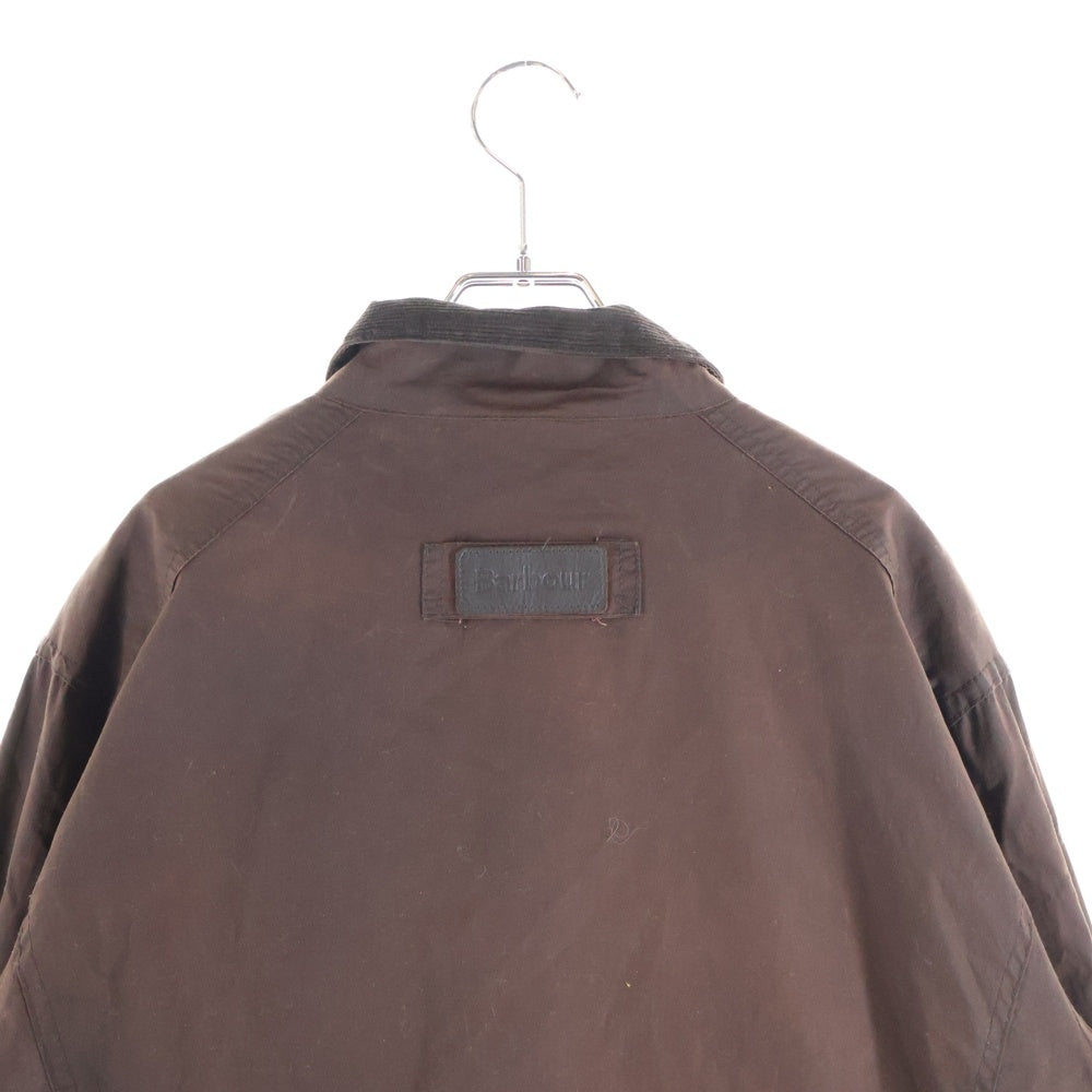 Barbour(バブアー) 90S-00S VINTAGE CORBRIDGE ヴィンテージ ロゴ刺繍 マルチポケット オイルドジャケット ダークブラウン