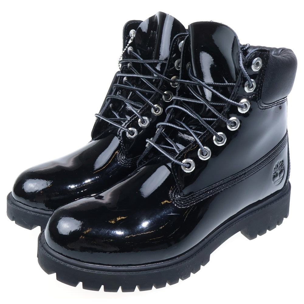 Timberland(ティンバーランド) ×Veneda Carter 6inch Premium Waterproof Boot ヴェネダカーター 6インチ プレミアム ウォータープルーフ パテントブーツ ブラック TB0A6D8ZEL6