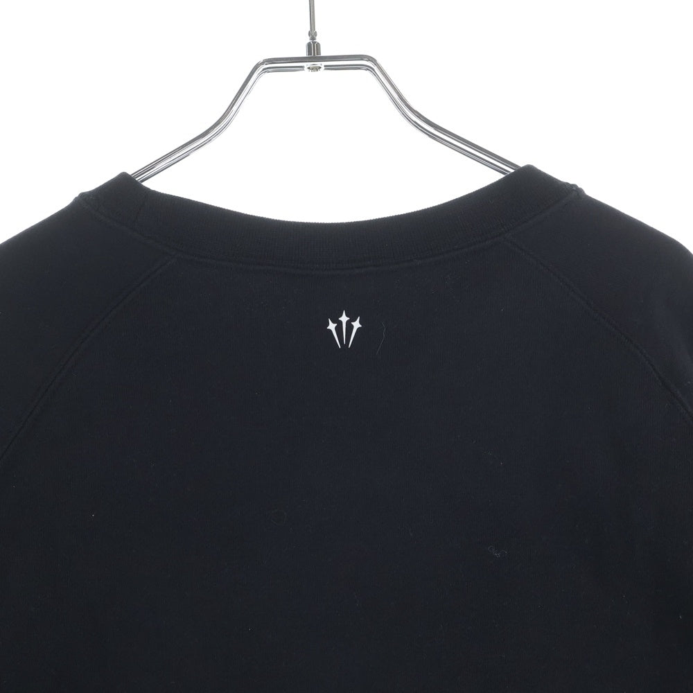 NIKE(ナイキ) ×NOCTA FLEECE CS CREW スウッシュ クルーネック ラグランスウェット トレーナー ブラック FN8160-010