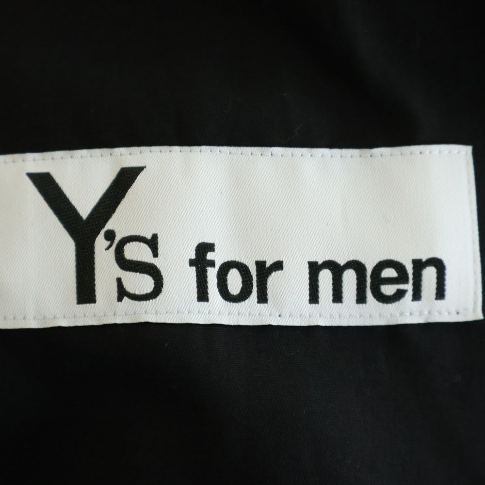 Y's for men(ワイズフォーメン) 25AW KATSURAGI SIDE TAPE PANTS カツラギ 3タック脇テープパンツ ブラック MA-P01-002