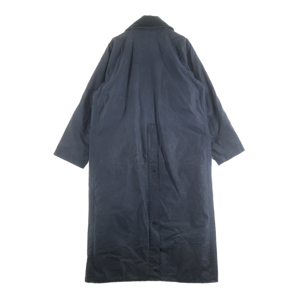 Barbour(バブアー) 80S VINTAGE BURGHLEY ヴィンテージ バーレー オイルドロングジャケット ロングコート ネイビー