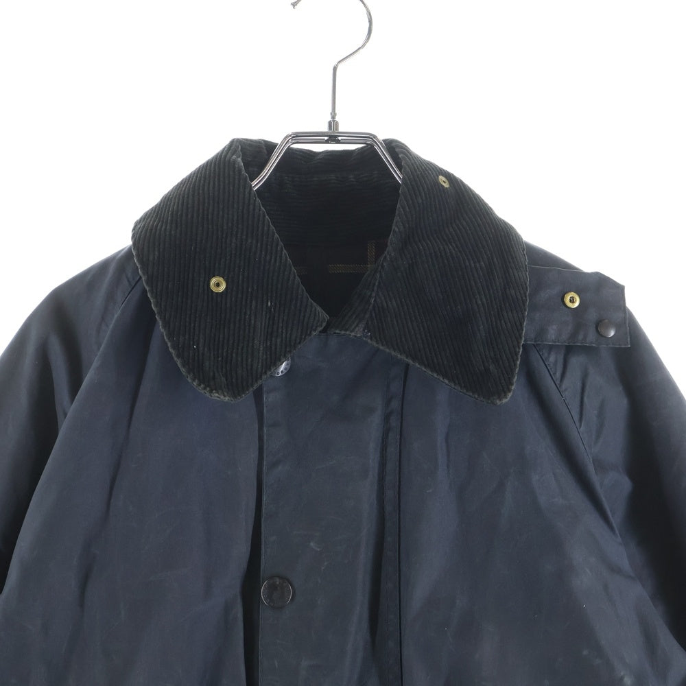Barbour(バブアー) 80S VINTAGE BURGHLEY ヴィンテージ バーレー オイルドロングジャケット ロングコート ネイビー