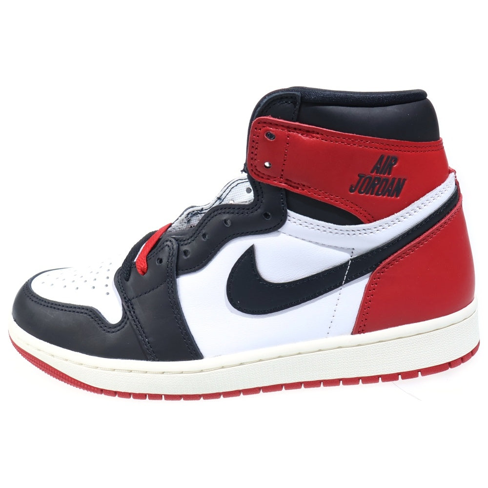 NIKE(ナイキ) AIR JORDAN 1 RETRO HIGH OG BLACK TOE REIMAGINED エアジョーダン1 レトロ OG ブラックトゥリイマジンド ハイカットスニーカー レッド US9.5/27.5cm DZ5485-106