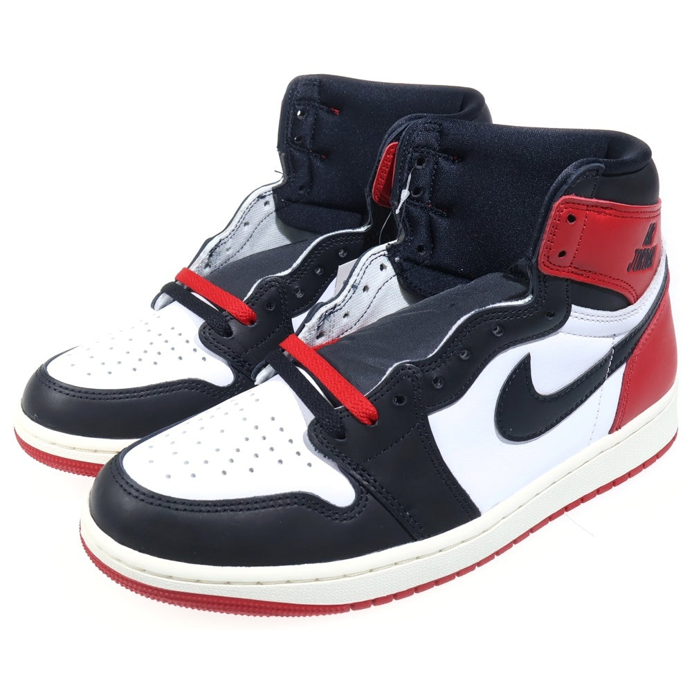 NIKE(ナイキ) AIR JORDAN 1 RETRO HIGH OG BLACK TOE REIMAGINED エアジョーダン1 レトロ OG ブラックトゥリイマジンド ハイカットスニーカー レッド US9.5/27.5cm DZ5485-106