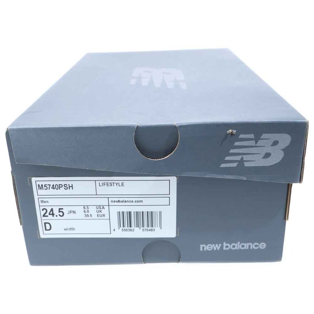 New Balance(ニューバランス) M5740PSH スエード ローカットスニーカー レディース ブラック US6.5/24.5cm