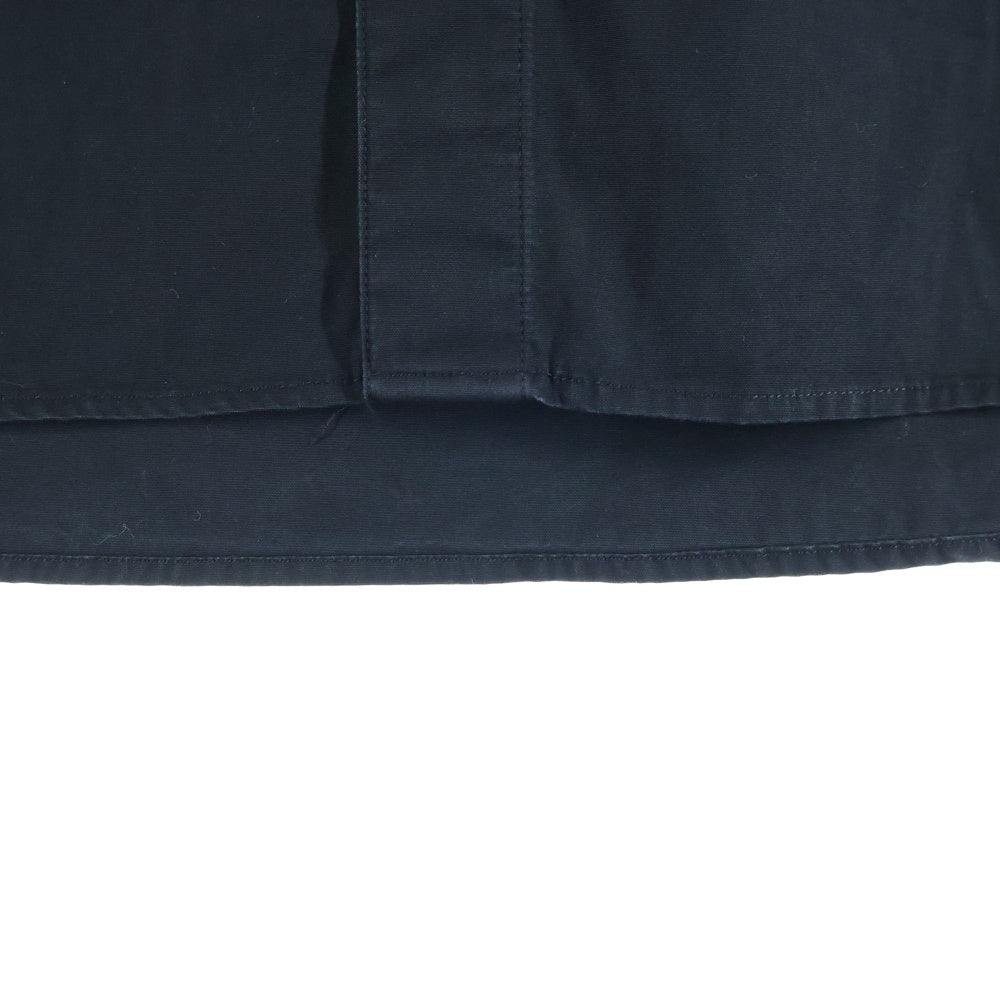 GIVENCHY(ジバンシィ) 15SS フロント叩きつけデザイン ボタンダウンシャツカラー ボタンアップ コットン長袖シャツ ブラック 15J 6002 352