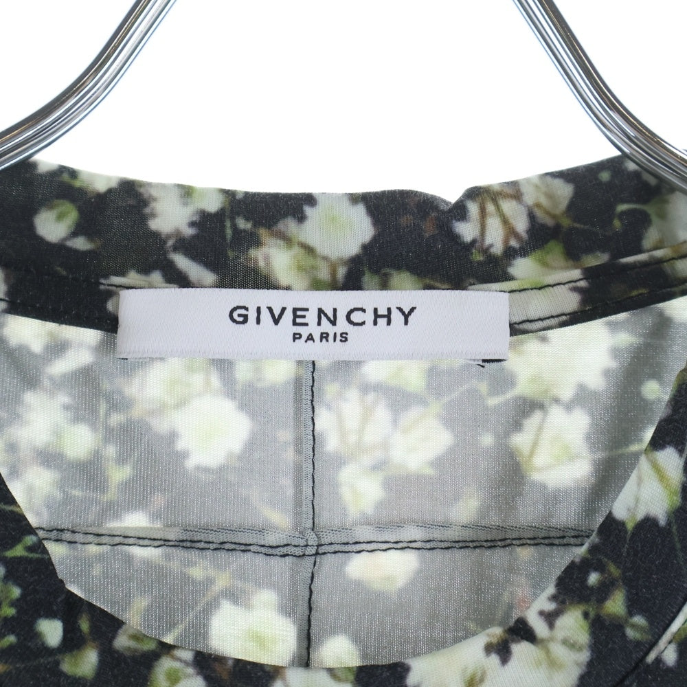 GIVENCHY(ジバンシィ) 15SS カスミ草 総柄プリントデザイン クルーネック半袖Tシャツ カットソー ホワイト/ブラック 15S 7310 651