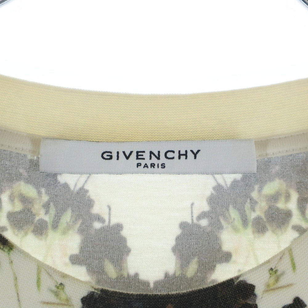 GIVENCHY(ジバンシィ) 15SS カスミ草 プリントデザイン クルーネック半袖Tシャツ カットソー アイボリー/ホワイト 15J 7385 694