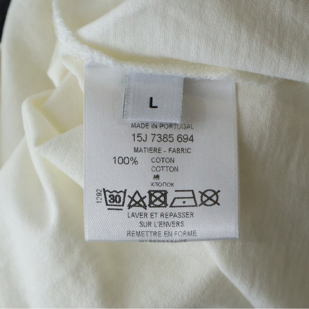 GIVENCHY(ジバンシィ) 15SS カスミ草 プリントデザイン クルーネック半袖Tシャツ カットソー アイボリー/ホワイト 15J 7385 694