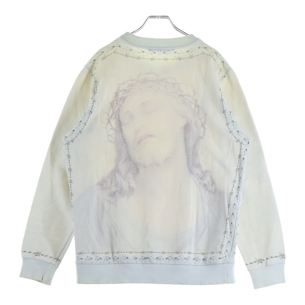 GIVENCHY(ジバンシィ) 16SS ジーザス キリスト両面プリントデザイン プルオーバークルーネックスウェット アイボリー/ホワイト 16J 7304 785