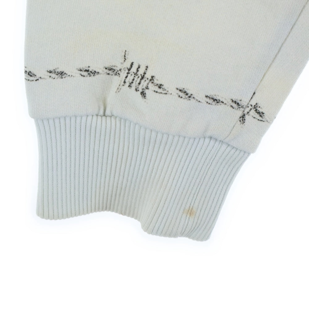 GIVENCHY(ジバンシィ) 16SS ジーザス キリスト両面プリントデザイン プルオーバークルーネックスウェット アイボリー/ホワイト 16J 7304 785