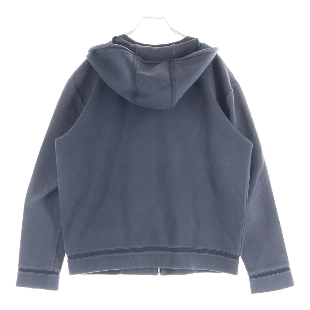 BALENCIAGA(バレンシアガ) ドローストリングフーデット ジップアップ プルオーバーパーカースウェット ブラック 372110TMK02