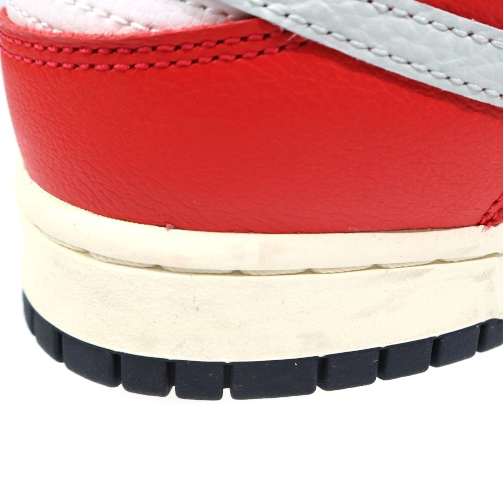 NIKE(ナイキ) DUNK LOW RETRO PRM CHICAGO SPLIT ダンク レトロ ローカットスニーカー US9.5/27.5cm レッド DZ2536-600