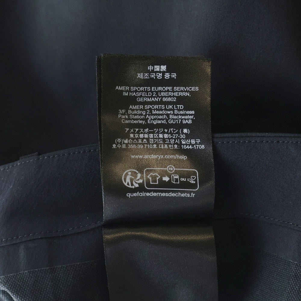 ARC'TERYX(アークテリクス) 25SS VEILANCE VORONOI PANT ヴェイランス ウール ナイロン コットン ストレートパンツ ブラック X000006860
