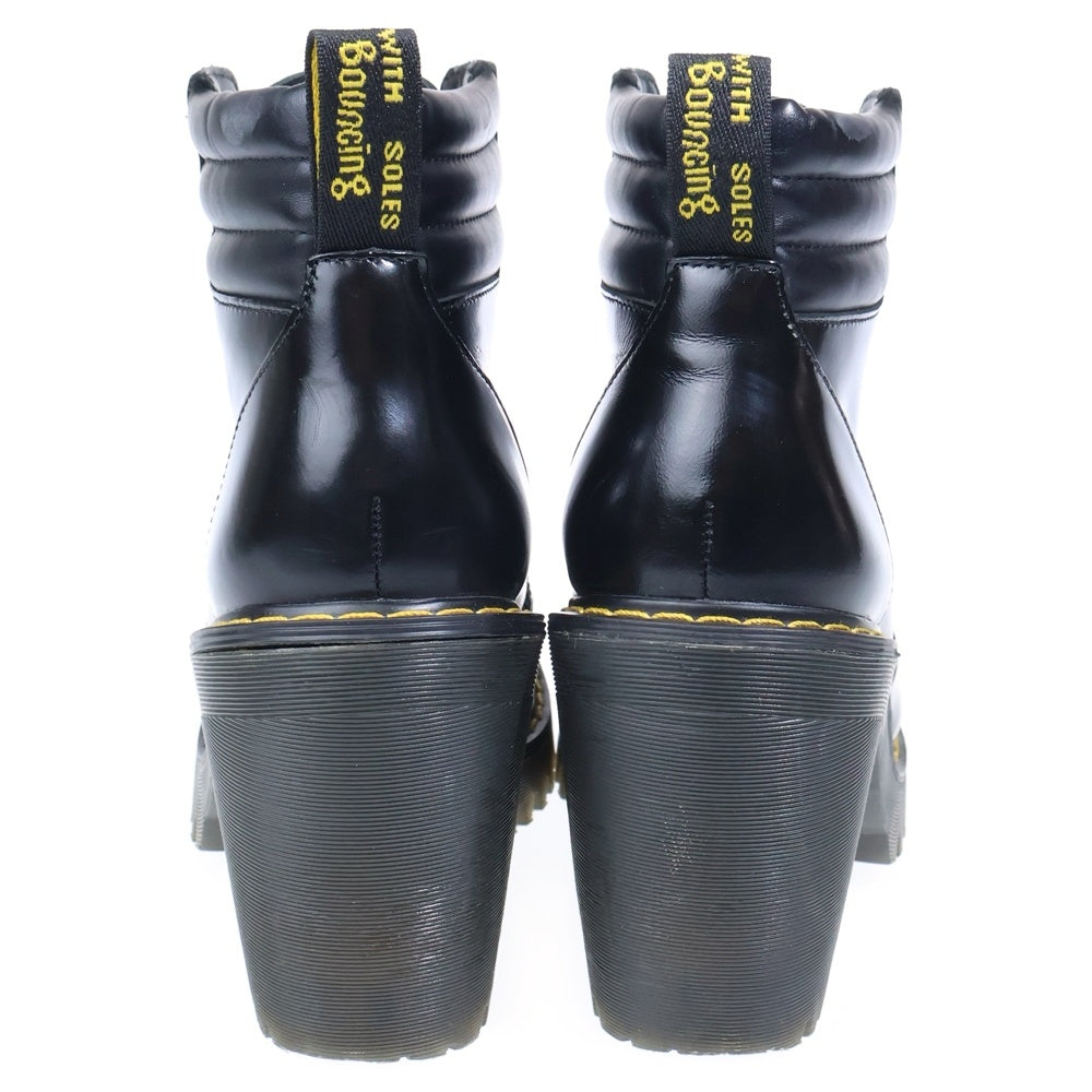 Dr.Martens(ドクターマーチン) PERSEPHONE ペルセフォネ 6ホール レザー レースアップ ヒール ショートブーツ ブラック レディース UK4