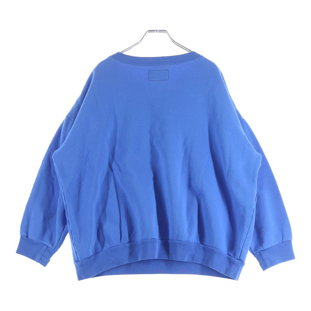 R.H.VINTAGE(ロンハーマンヴィンテージ) 裏起毛 コットン クルーネック スウェット トレーナー ブルー 4010900049