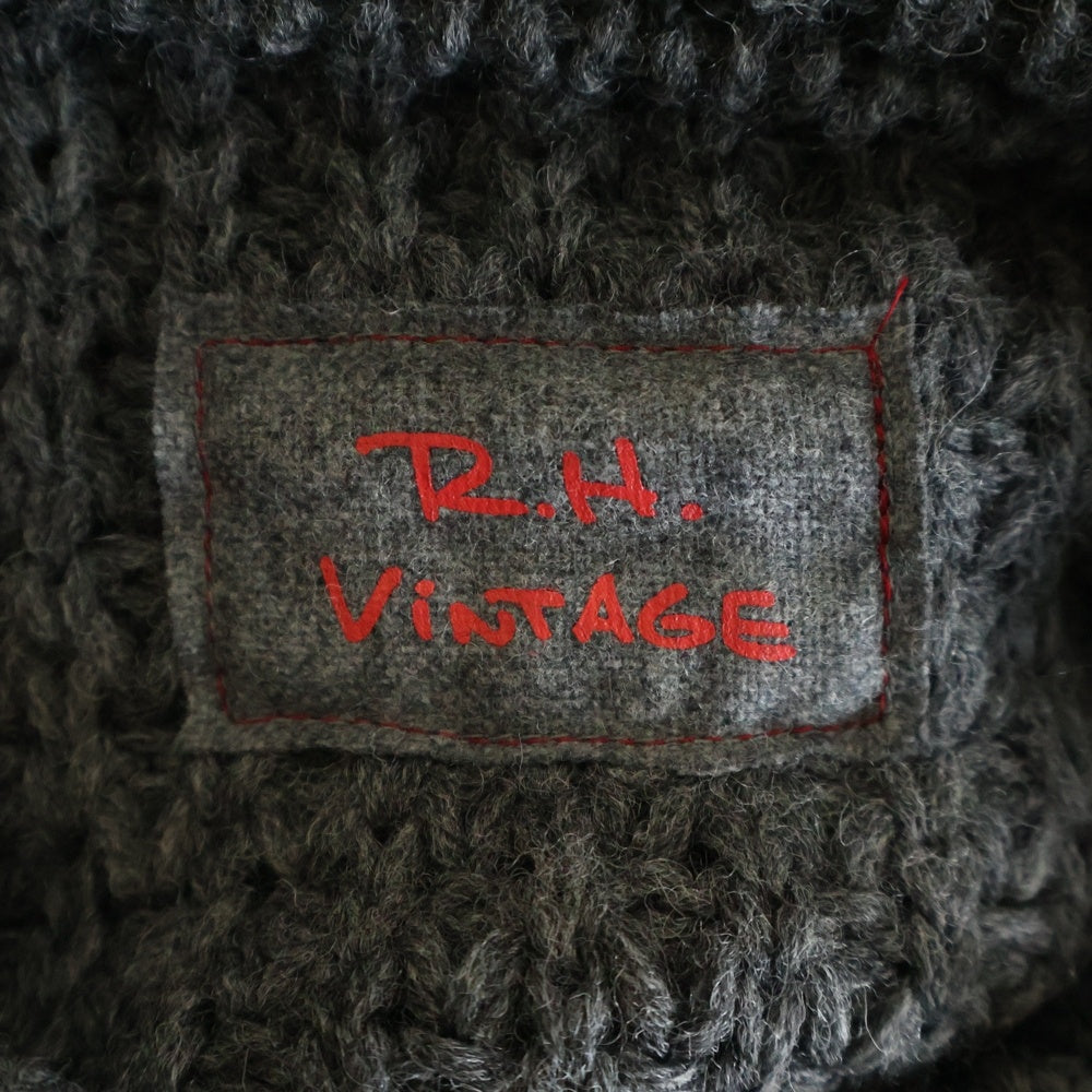 R.H.VINTAGE(ロンハーマンヴィンテージ) 25AW ミックスケーブル クルーネック ウールニット プルオーバー グレー 4210800086