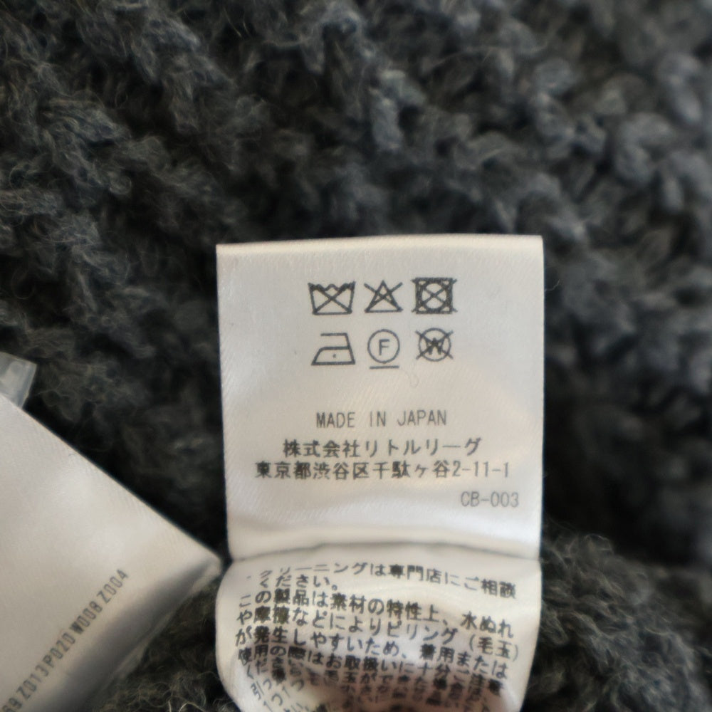 R.H.VINTAGE(ロンハーマンヴィンテージ) 25AW ミックスケーブル クルーネック ウールニット プルオーバー グレー 4210800086