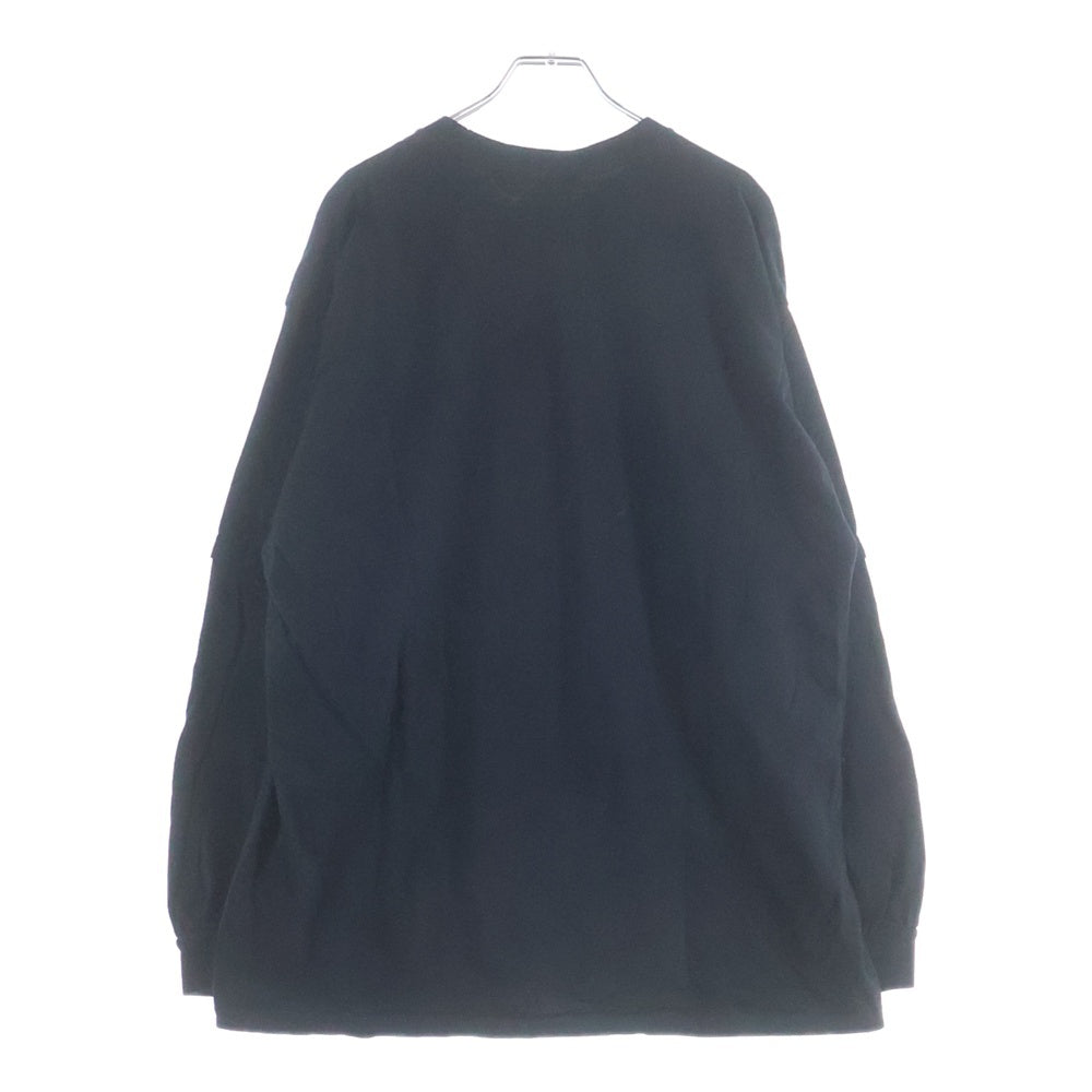 ESSAY(エッセイ) 24AW CUT UP LONG LAYER T-SHIRT カットアップ ロングレイヤー長袖Tシャツ カットソー ブラック ES19TS-03
