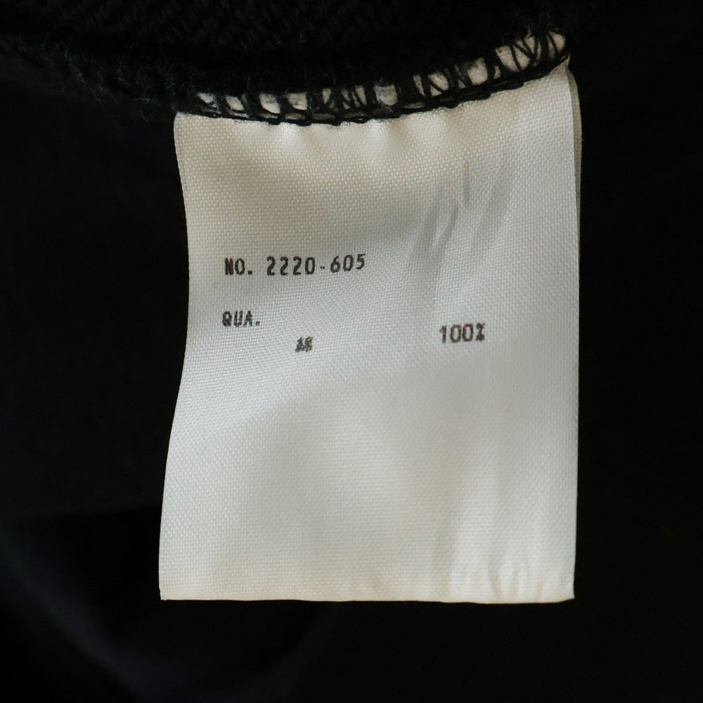 LAD MUSICIAN(ラッドミュージシャン) 20AW Big Pullover Parka エンブロイダリー ビッグプルオーバーパーカー フーディー スウェット ブラック 2220-605