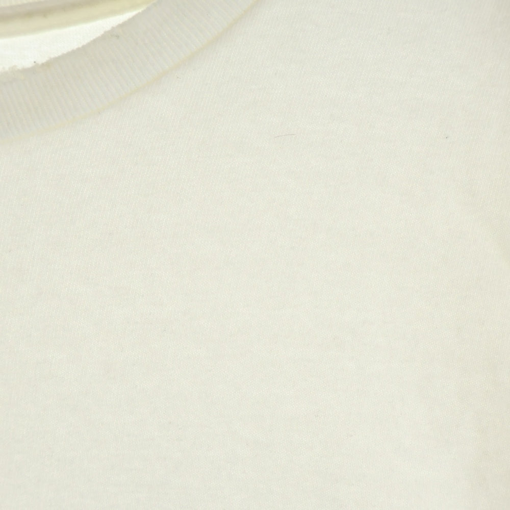 ANCELLM(アンセルム) EMBROIDERY DYED T-SHIRT フロンロゴエンブロイダリー ダイ 半袖Tシャツ カットソー ホワイト