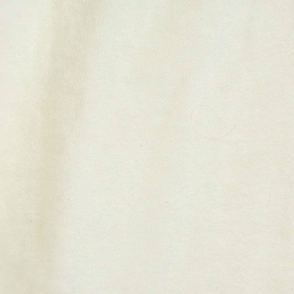 ANCELLM(アンセルム) EMBROIDERY DYED T-SHIRT フロンロゴエンブロイダリー ダイ 半袖Tシャツ カットソー ホワイト